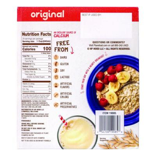 Planet Oat Original Oat Milk Cartons, 32 oz Carton, 6/Carton (22002375)