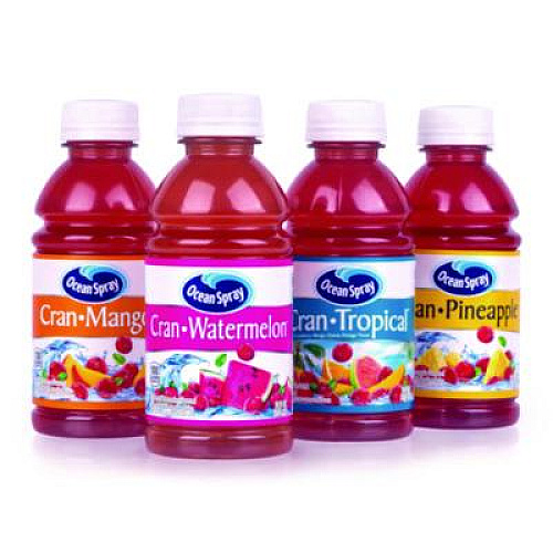 Ocean Spray Tropical Variety Pack, Assorted Flavors, 10 oz Bottle, 24/Carton (22002377)