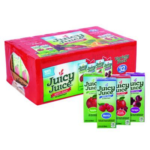 Juicy Juice Juice Box Variety Pack, Assorted Flavors, 6.75 oz. Box, 32/Carton (22002370)