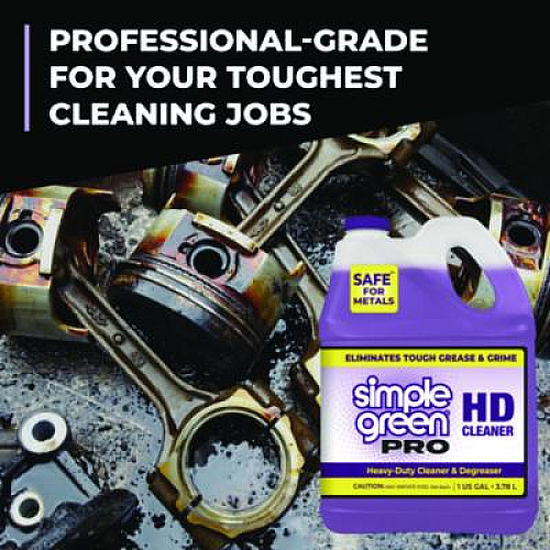 Simple Green Pro HD Heavy-Duty Cleaner, Unscented, 1 gal Bottle, 4/Carton (13421)