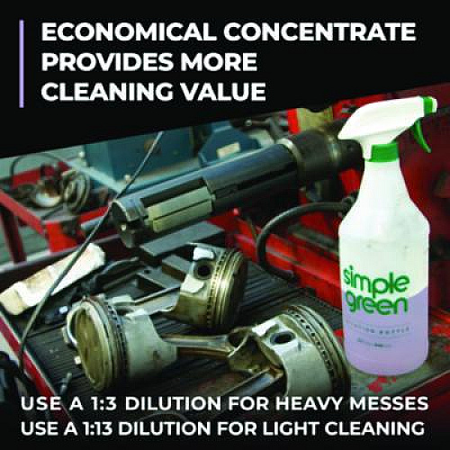Simple Green Pro HD Heavy-Duty Cleaner, Unscented, 1 gal Bottle, 4/Carton (13421)