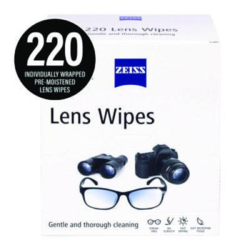 ZEISS Lens Wipes, 6 x 5, 220/Carton (22002393)