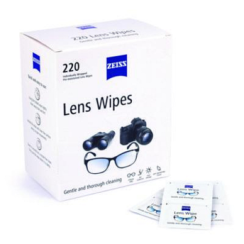 ZEISS Lens Wipes, 6 x 5, 220/Carton (22002393)