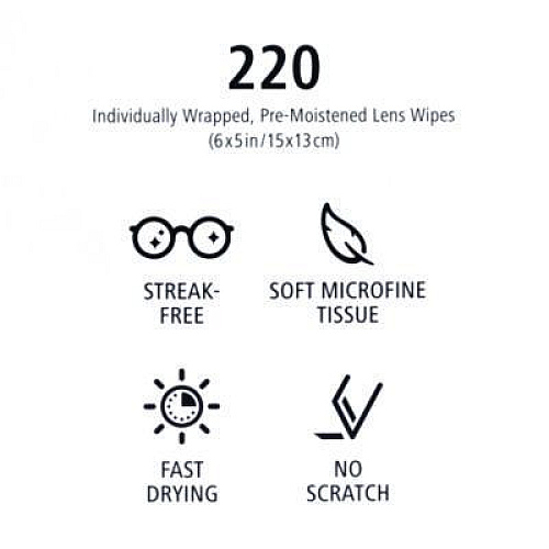 ZEISS Lens Wipes, 6 x 5, 220/Carton (22002393)