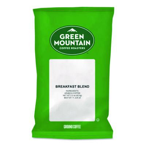 Green Mountain Coffee Breakfast Blend Coffee Fraction Packs, 2.2 oz, 100/Carton (4432)