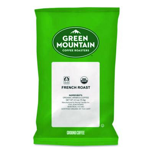 Green Mountain Coffee French Roast Coffee Fraction Packs, 2.2oz, 50/Carton (4441)
