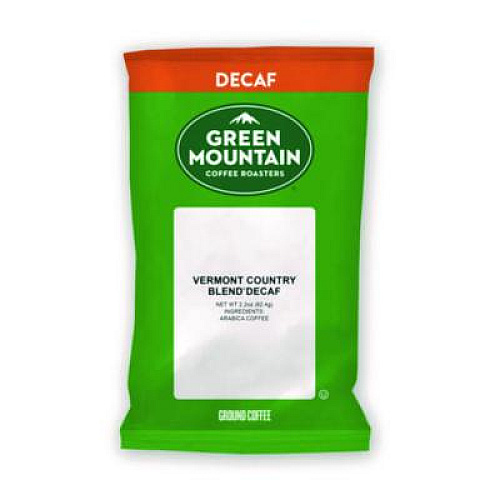 Green Mountain Coffee Vermont Country Blend Decaf Coffee Fraction Packs, 2.2oz, 50/Carton (5161)