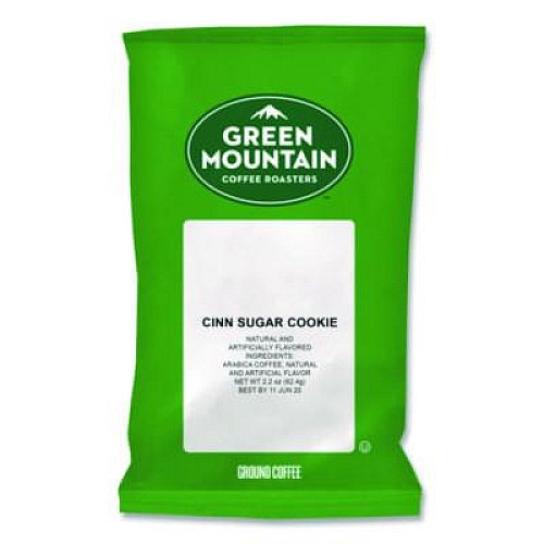 Green Mountain Coffee Cinnamon Sugar Cookie Coffee Fraction Packs, 2.2 oz, 50/Carton (6335)
