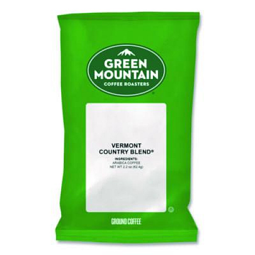 Green Mountain Coffee Vermont Country Blend Coffee Fraction Packs, 2.2oz, 100/Carton (4162)