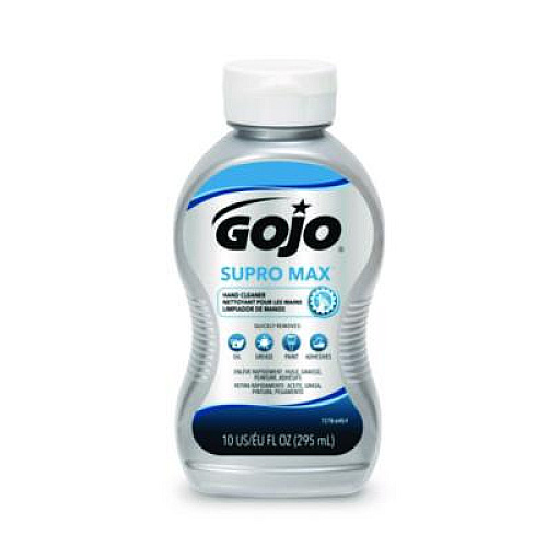 GOJO SUPRO MAX Hand Cleaner Bottle, Floral Scent, 10 oz,  8/Carton (727808CT)
