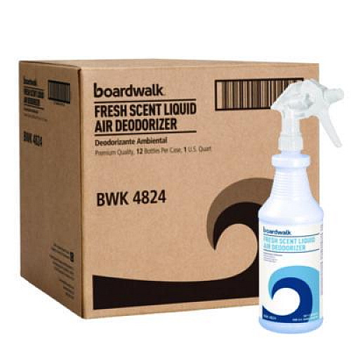 Boardwalk Fresh Scent RTU Liquid Air Deodorizer, 32 oz Spray Bottle (4824EA)