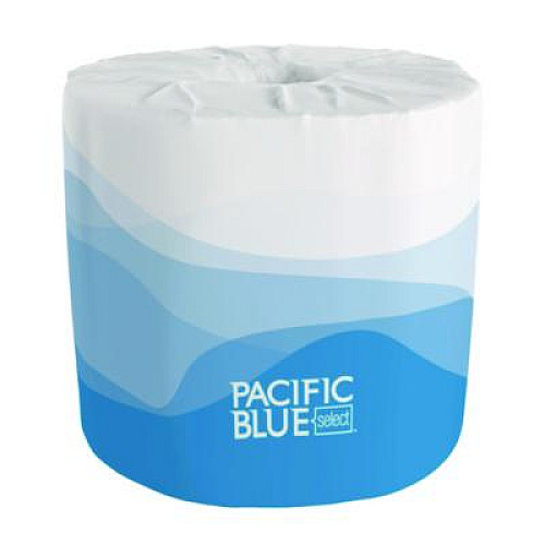 Georgia Pacific Professional Pacific Blue Select Bathroom Tissue, Septic Safe, 2 Ply, White, 550 Sheets/Roll, 80 Rolls/Carton (1828001)