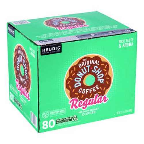 The Original Donut Shop Donut Shop Coffee K-Cups, Regular, 80/Carton (22000684)