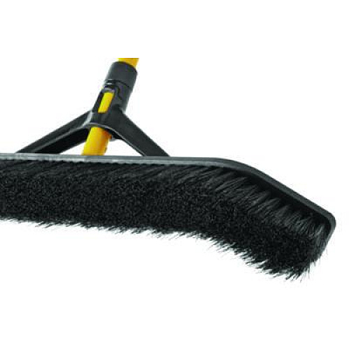 Rubbermaid Commercial Maximizer Push-to-Center Broom, Poly Bristles, 36 x 58.13, Steel Handle, Yellow/Black (2018728)