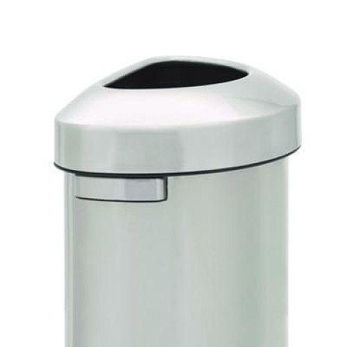 Rubbermaid Commercial Refine Series Waste Receptacle, 21 gal, Plastic/Stainless Steel (2147582)
