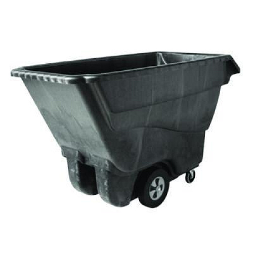 Rubbermaid Commercial 1 cu yd Structural Foam Tilt Truck, Standard Duty, 1,250 lb Capacity, Black (9T15BLA)
