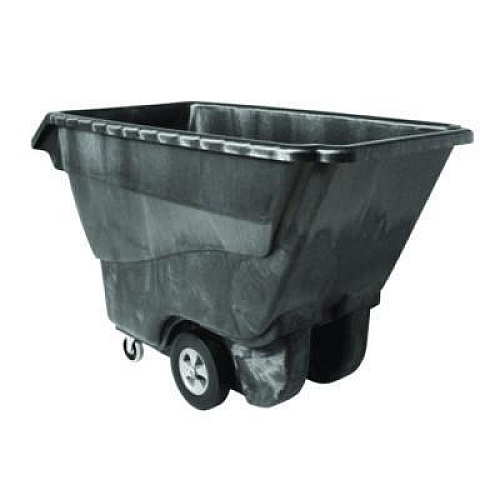 Rubbermaid Commercial 1 cu yd Structural Foam Tilt Truck, Standard Duty, 1,250 lb Capacity, Black (9T15BLA)