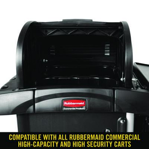 Rubbermaid Commercial Locking Security Hood, 17.75w x 10.3h, Black (9T86BLA)