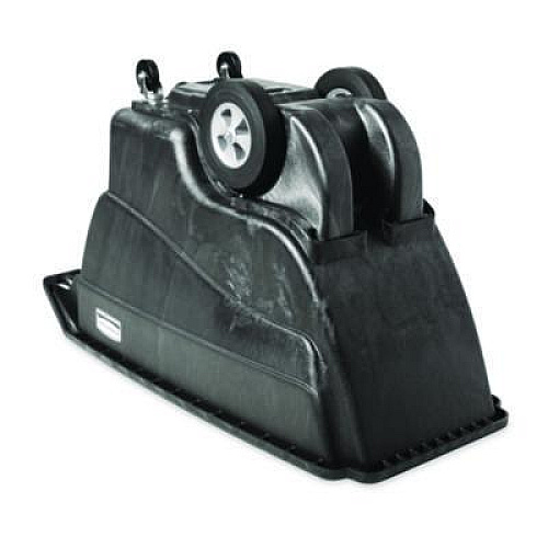 Rubbermaid Commercial 0.75 cu yd Structural Foam Tilt Truck, Standard Duty, 1,000 lb Capacity, Black (1013BLA)