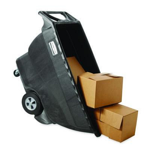 Rubbermaid Commercial 0.75 cu yd Structural Foam Tilt Truck, Standard Duty, 1,000 lb Capacity, Black (1013BLA)