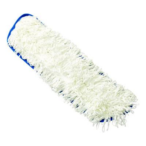 Rubbermaid Commercial Flow Flat Mop, Nylon, 18", White, (Q805CT)