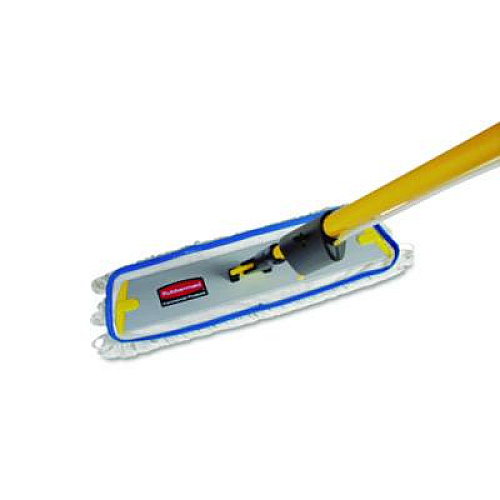 Rubbermaid Commercial Flow Flat Mop, Nylon, 18", White, (Q805CT)