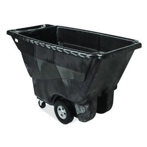 Rubbermaid Commercial 4" Caster for the 3/4" Std Duty Tilt Truck, Rigid Mount Plate, 4" Wheel, Black/Gray (1013L2)