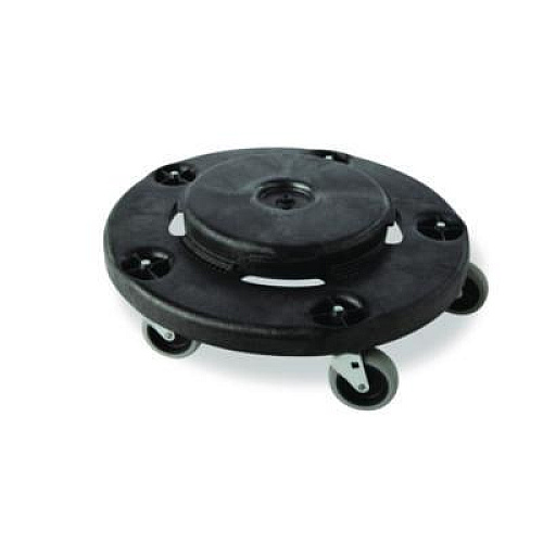 Rubbermaid Commercial 3" Swivel Caster, Grip Ring Stem, 3" Wheel, Black/Gray (2640M10000)