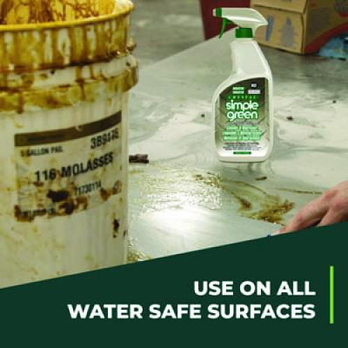 Simple Green Crystal Industrial Cleaner/Degreaser, 24 oz Spray Bottle, 12/Carton (19024)