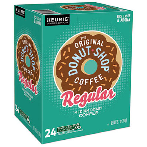 The Original Donut Shop Donut Shop Coffee K-Cups, Regular, 24/Box (60052101)
