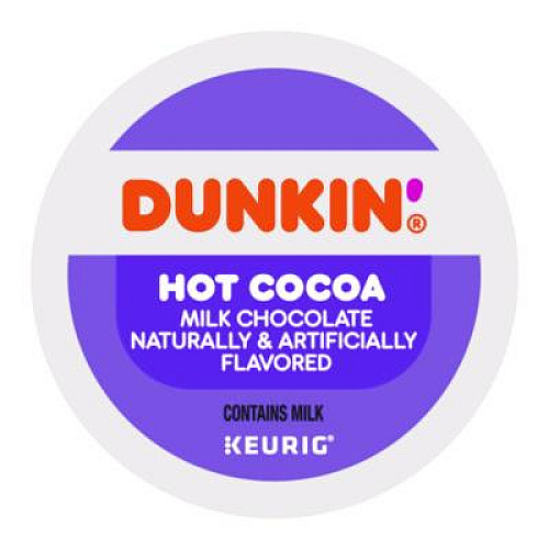 Dunkin' Milk Chocolate Hot Cocoa K-Cup Pods, 22/Box (1261)