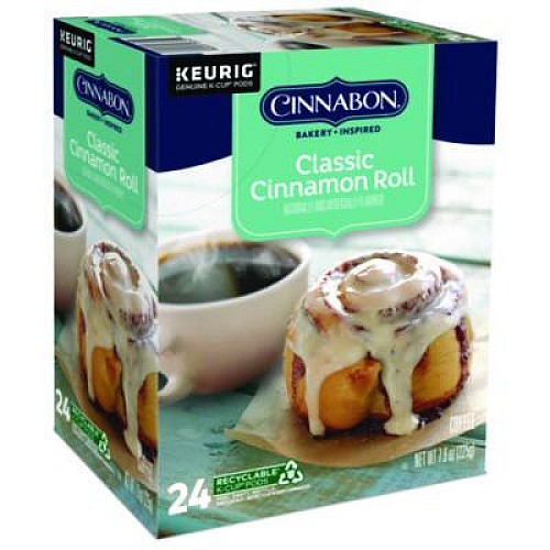 Cinnabon Classic Cinnamon Roll Coffee K-Cups, 24/Box (6305)