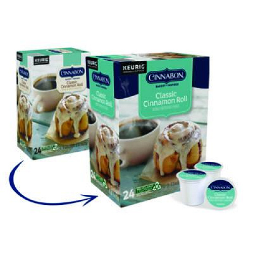 Cinnabon Classic Cinnamon Roll Coffee K-Cups, 24/Box (6305)