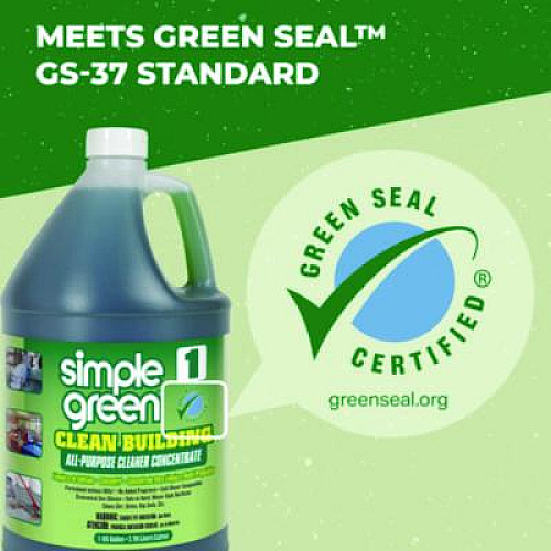Simple Green Clean Building All-Purpose Cleaner Concentrate, 1 gal Bottle, 2/Carton (11001CT)