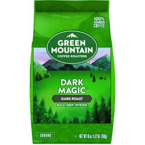 Green Mountain Coffee Dark Magic Ground Coffee, 18 oz Bag (7134EA)