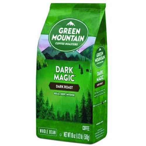 Green Mountain Coffee Dark Magic Whole Bean Coffee, 18 oz Bag (7568EA)