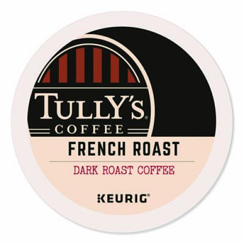 Tully's Coffee French Roast Coffee K-Cups, 24/Box (192619)
