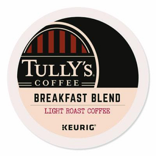 Tully's Coffee Breakfast Blend Coffee K-Cups, 96/Carton (192719CT)
