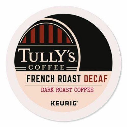 Tully's Coffee French Roast Decaf Coffee K-Cups, 24/Box (192419)