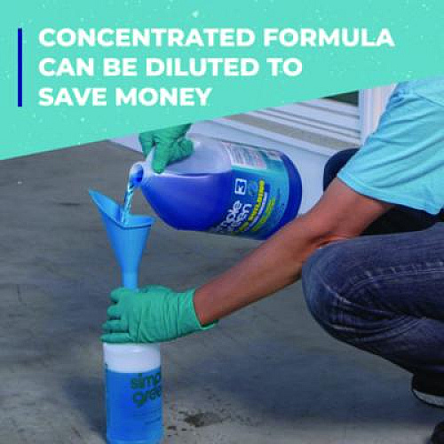 Simple Green Clean Building Glass Cleaner Concentrate, Unscented, 1gal Bottle, 2/Carton (11301)