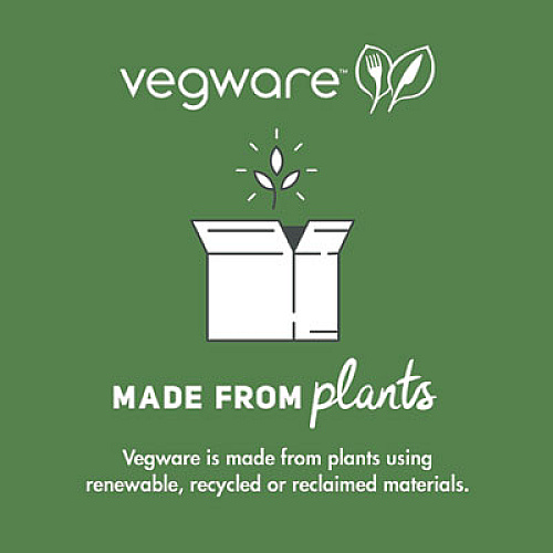 Vegware 62-Series Compostable Hot Cups, 4 oz, Paper, White, 1,000/Carton (LV4G)
