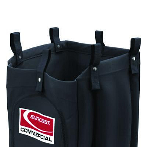 Suncast Commercial Housekeeping Cart Standard Bag, 23 Gal, 15.6" x 12.37" x 30", Black (HKCBAG05D)