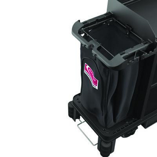 Suncast Commercial Housekeeping Cart Standard Bag, 23 Gal, 15.6" x 12.37" x 30", Black (HKCBAG05D)