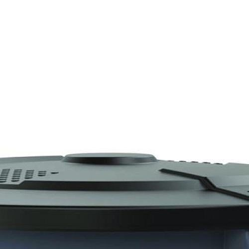 Suncast Commercial 55-Gallon Utility Trash Can Lid, 28.25 x 26.75 x 3, Black (TCU55GLIDD)