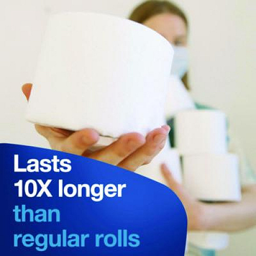 Tork Advanced Coreless High Capacity Bath Tissue, 2-Ply, White, 1,000 Sheets/Roll, 12 Rolls/Carton (472881)