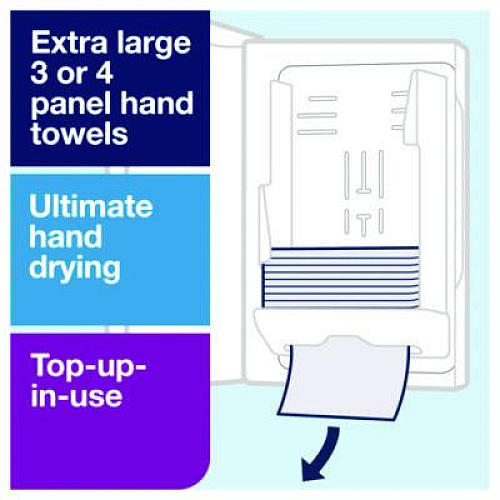 Tork Xpress Multifold Hand Towel Dispenser H2, 11.9 x 4 x 17.5, Black (553028)
