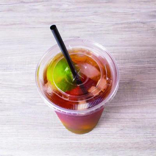 Karat Jumbo Straws, 9", Plastic, Black, 2,000/Carton (C9035)