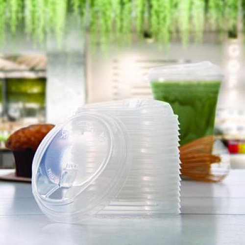 Dart Prima Strawless Plastic Lids, Fits 12 oz to 26 oz Cold Cups, Clear, 100/Sleeve, 10 Sleeves/Carton (P626RSL)