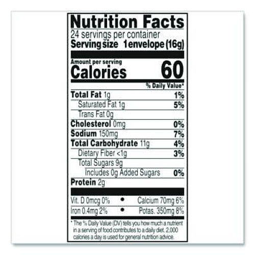 Swiss Miss Hot Cocoa Mix, No Sugar Added, 24 Packets/Box (55584)
