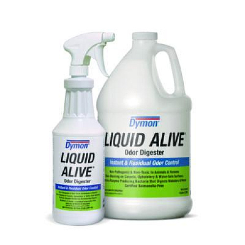Dymon LIQUID ALIVE Odor Digester, 32 oz Bottle, 12/Carton (33632)
